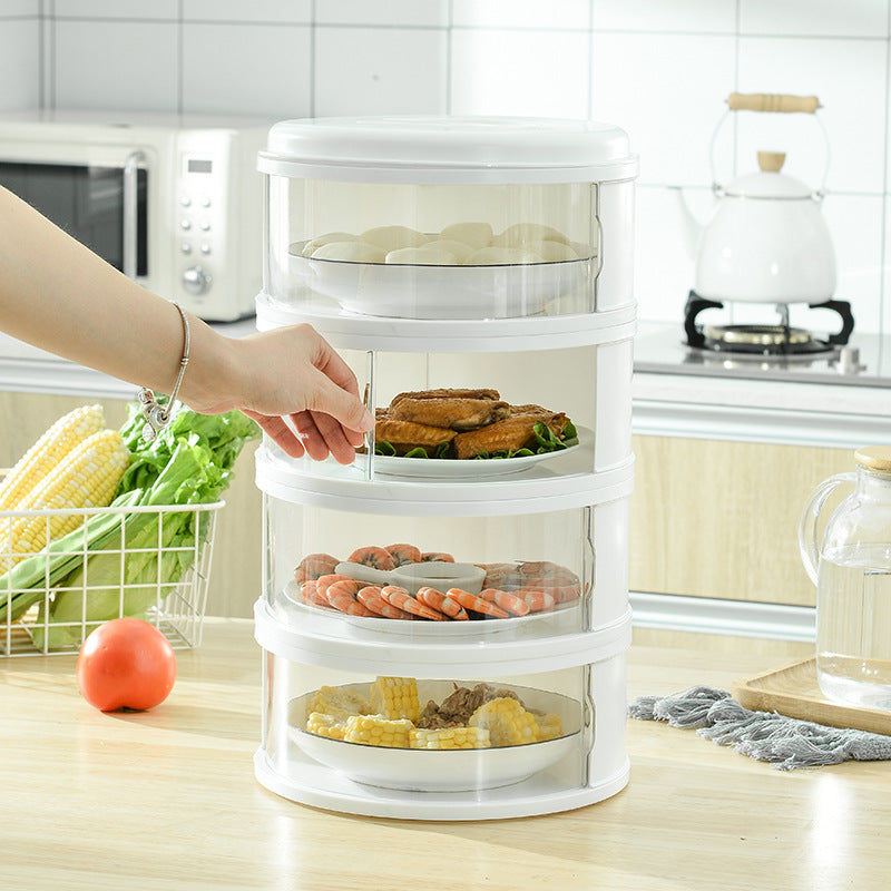 Multi-Functional Transparent Food Cover with Lid