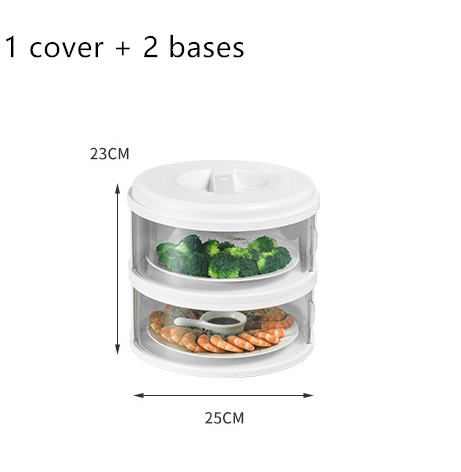 Multi-Functional Transparent Food Cover with Lid