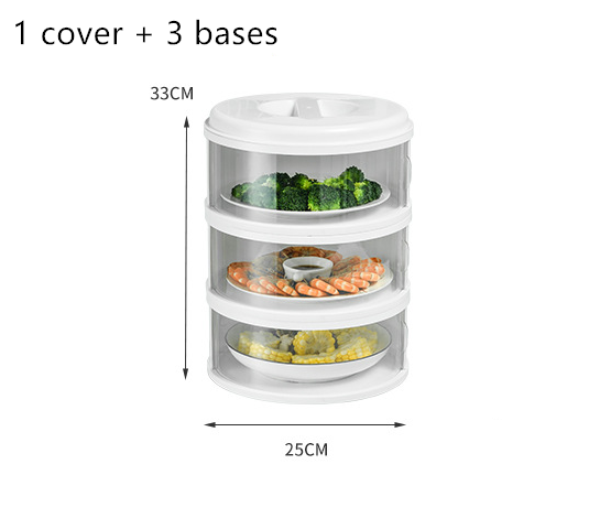 Multi-Functional Transparent Food Cover with Lid
