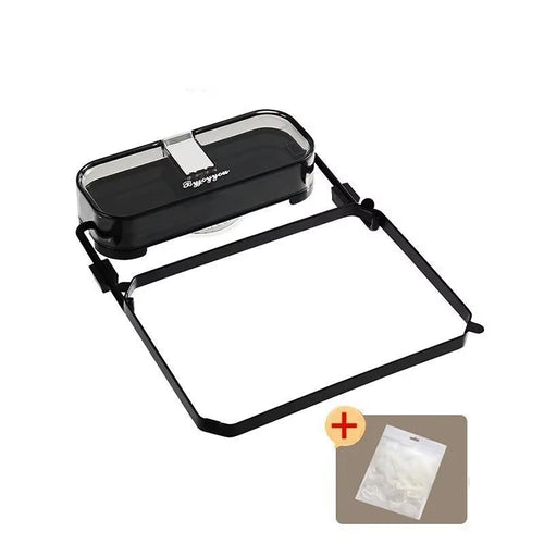 Sink filter rack in black with 50 mesh bags