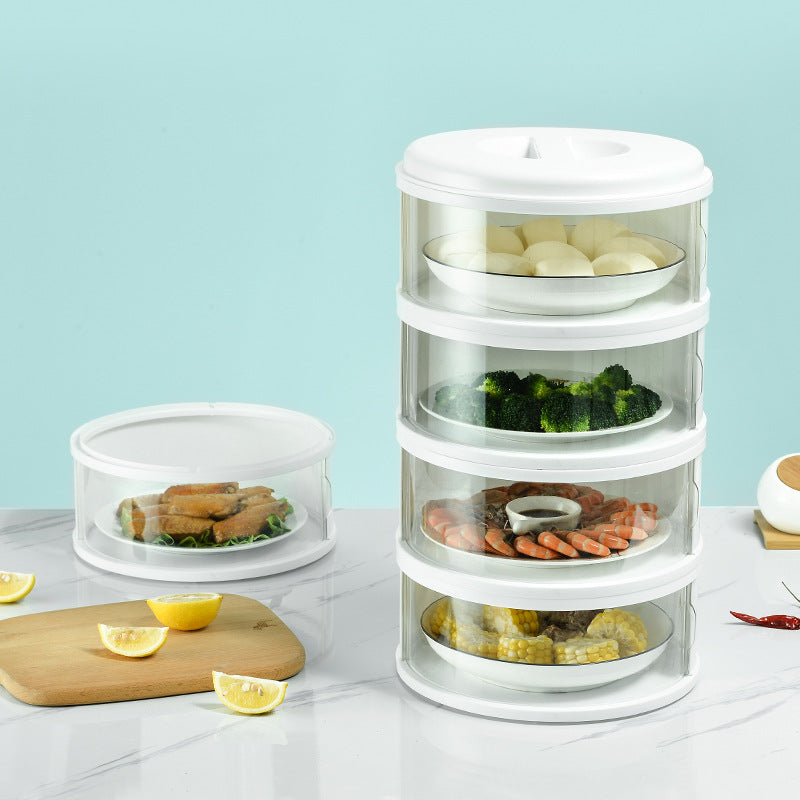 Multi-Functional Transparent Food Cover with Lid